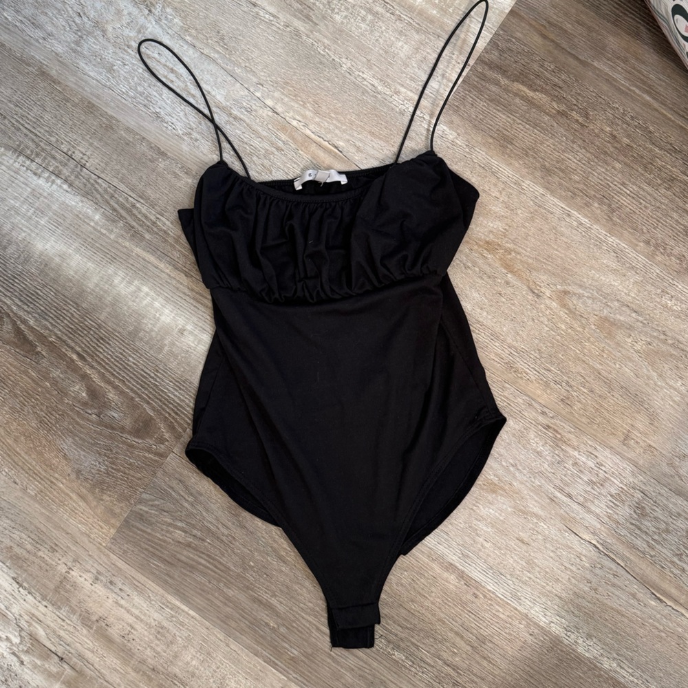 Black Puff Bodysuit